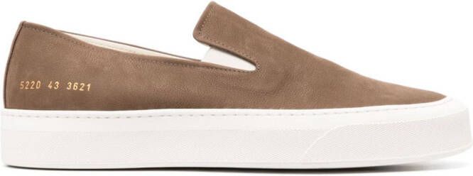 Common Projects leather slip-on sneakers Brown