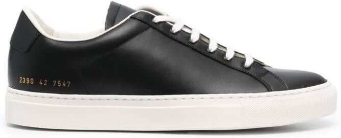 Common Projects Retro leather sneakers Black