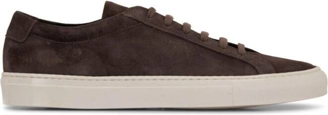 Common Projects round-toe lace-up sneakers Brown