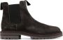 Common Projects serial-number suede Chelsea boots Black - Thumbnail 1