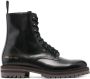 Common Projects side logo-print lace-up boots Black - Thumbnail 1