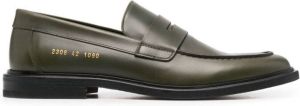 Common Projects slip-on leather loafers Green