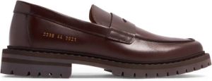 Common Projects stamp-detail leather loafers Brown