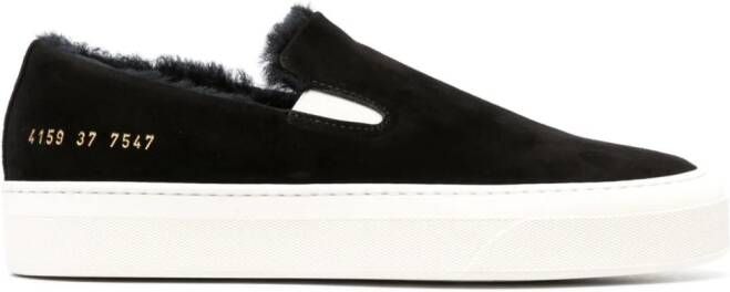 Common Projects suede slip-on sneakers Black