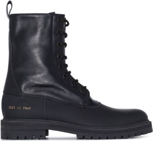 Common Projects technical lace-up combat boots Black