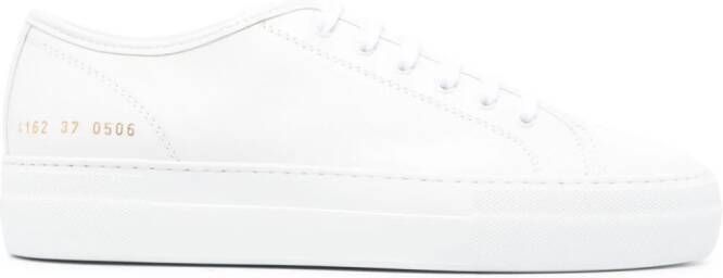 Common Projects TOURNAMENT LOW SUPER LEATHER FLATFORM SNEAKE White