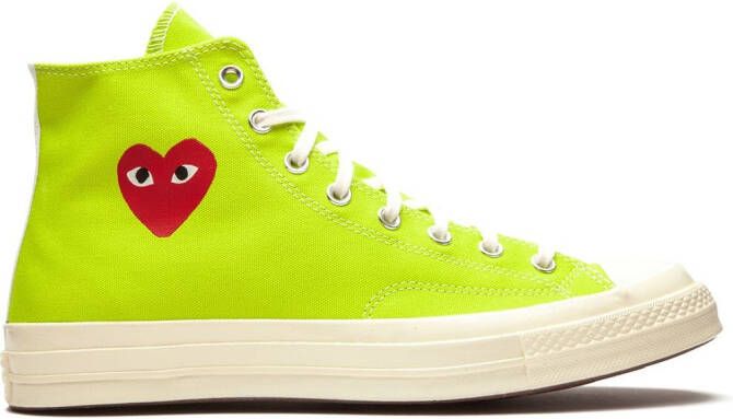 Converse x Comme des Garçons Chuck 70 Hi AC "Bright Green" sneakers