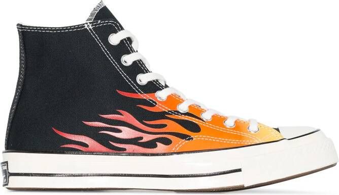 Converse Chuck 70 flame-print sneakers Black