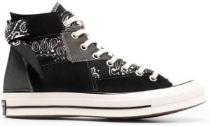 Converse Chuck 70 patchwork high-top sneakers Black