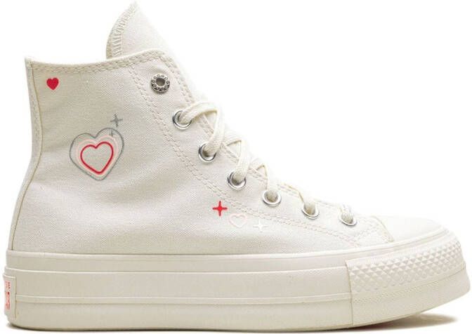 Converse Chuck Taylor All Star Lift Platform High "Y2K Heart" sneakers White
