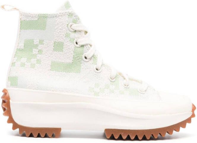 Converse jacquard hi-top sneakers Green