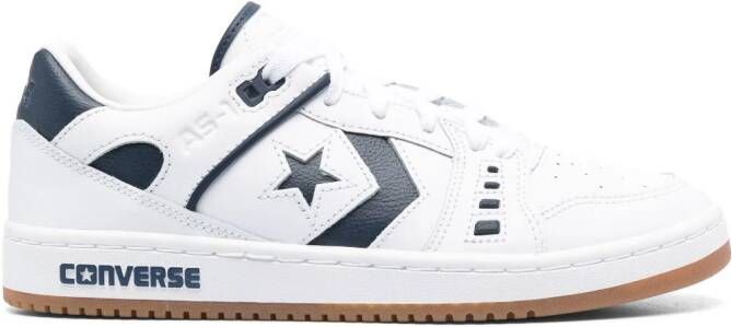 Converse lace-up leather sneakers White