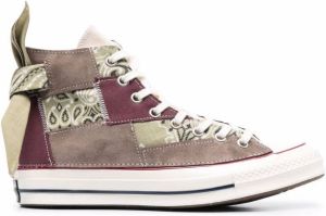 Converse Marron Paisley Patchwork trainers Brown