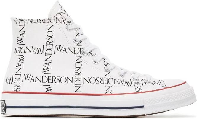 Converse x JW Anderson White Logo Print Sneakers