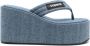 Coperni 100mm denim thong sandals Blue - Thumbnail 1