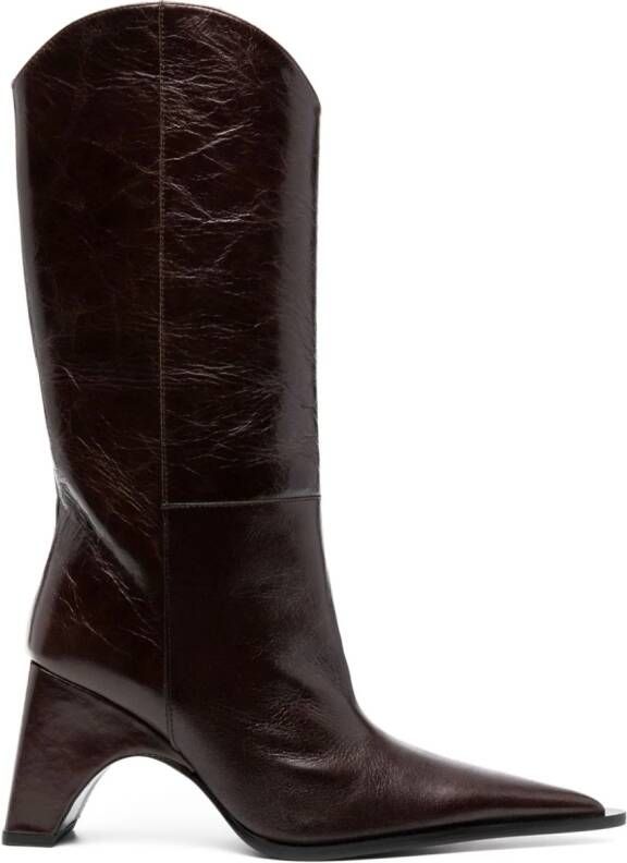 Coperni Bridge 100mm cowboy boots Brown