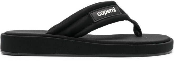 Coperni logo-embossed flip flops Black