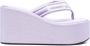 Coperni logo-patch thong-strap wedge sandals Purple - Thumbnail 1