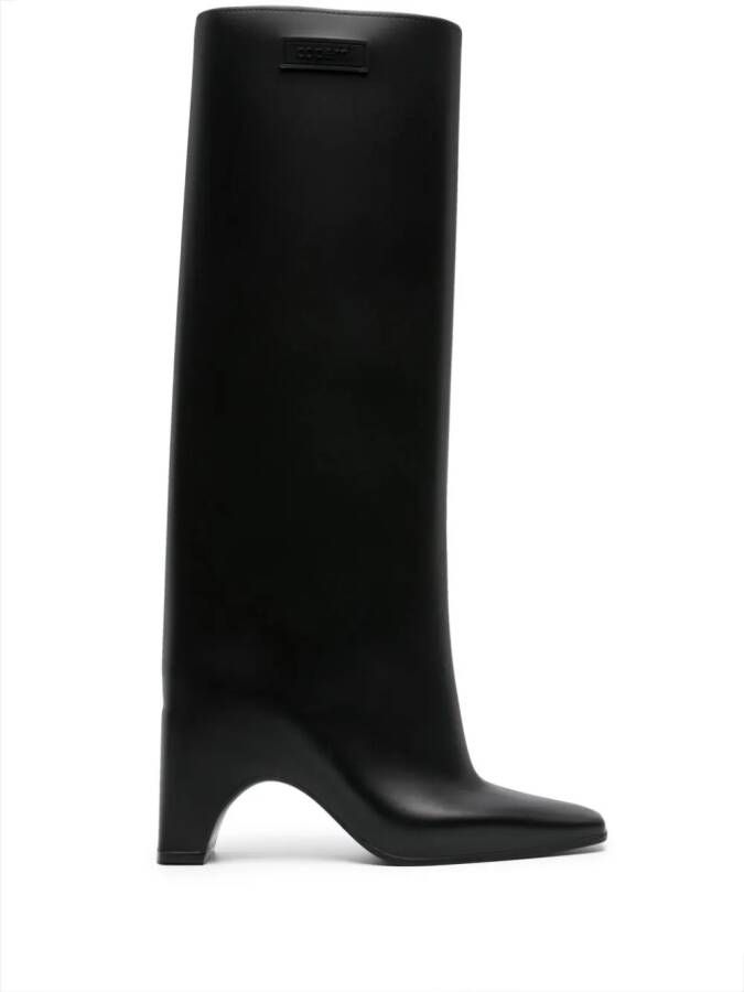 Coperni Rubber Bridge knee-length boots Black