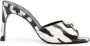 Coperni zebra-print logo 105mm mules Black - Thumbnail 1