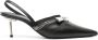 Coperni Zip 60mm leather slingback pumps Black - Thumbnail 1