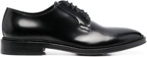 Corneliani leather lace-up shoes Black