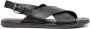 Corneliani Waikiki Beach leather sandals Black - Thumbnail 1