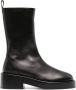 Courrèges 55mm slip-on leather ankle boots Black - Thumbnail 1