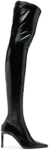 Courrèges 90mm over-knee length boots Black
