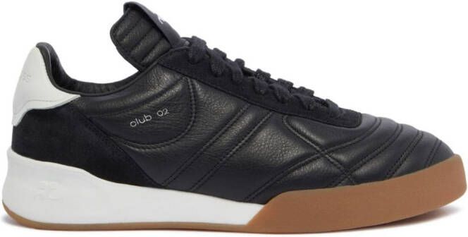 Courrèges Club 02 leather sneakers Black