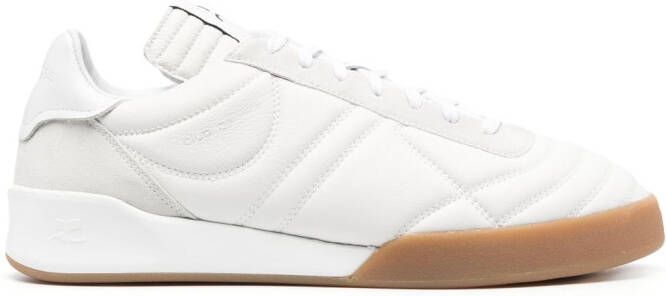 Courrèges low-top leather sneakers White