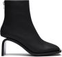 Courrèges Stream leather ankle boots Black - Thumbnail 1