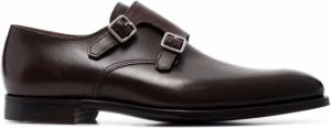 Crockett & Jones leather monk shoes Brown