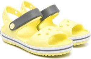 Crocs perforated-detail crocband sandals Yellow