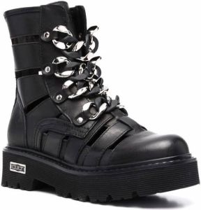 Cult chunky lace-up boots Black