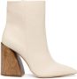 Cult Gaia Christie block-heel boots White - Thumbnail 1