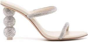 Cult Gaia Envi crystal-embellished sandals Silver