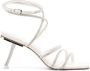 Cult Gaia Isa 70mm leather sandals Silver - Thumbnail 1