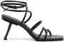 Cult Gaia Isa strappy heeled sandals Black - Thumbnail 1