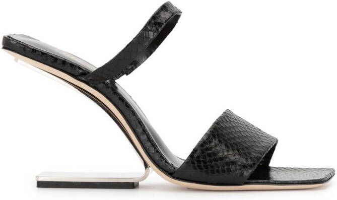 Cult Gaia Rene cut-out heel sandals Black