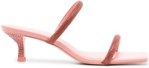 Cult Gaia rhinestone-embellishment 50mm sandals Pink