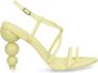 Cult Gaia Robyn 95mm sculptural-heel sandals Yellow - Thumbnail 1