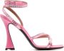 D'ACCORI Carre 100m crystal-embellished sandals Pink - Thumbnail 1
