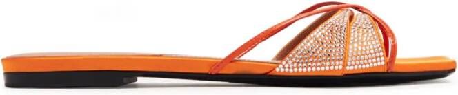 D'ACCORI embellished flat sandals Orange