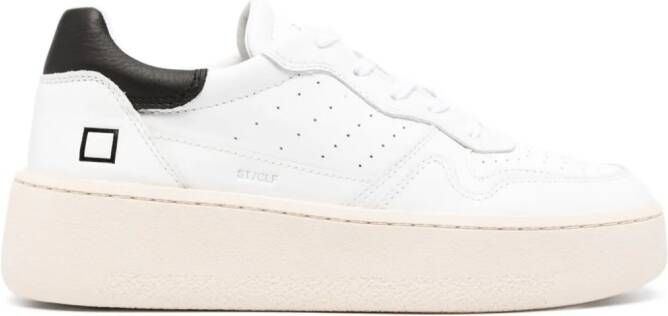 D.A.T.E. calf leather low-top sneakers White