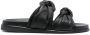 Dear Frances calf leather flip flops Black - Thumbnail 1