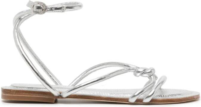 Dee Ocleppo Barbados leather sandals Silver
