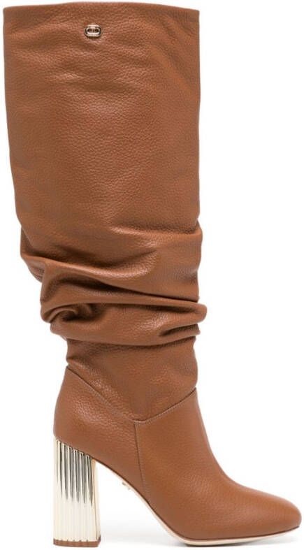 Dee Ocleppo Bethany 95mm knee-high leather boots Brown
