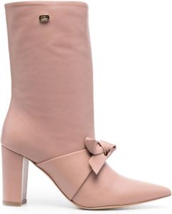 Dee Ocleppo bow-detail mid-calf boots Pink