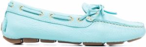 Dee Ocleppo bow-embellished driving loafers Blue